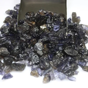 Natural Blue Iolite Rough Lot For Collection Between 3-25 mm Size From India - Picture 1 of 9