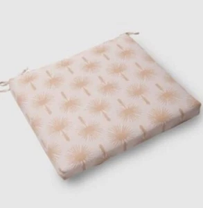 Threshold Outdoor Seat Cushion set of 4 - Palm Print or Cabana Stripe NIB - Picture 1 of 6