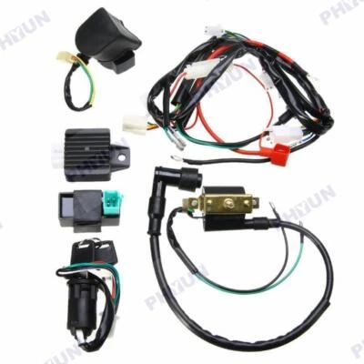 Motorcycle CDI Wiring Harness Loom Ignition Solenoid Coil Rectifier 50 110 125cc - Image 1 of 4