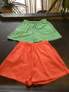 Vtg Zip Code 90’s Pull On Shorts Mint or Coral 25”- 40” Wx16”L Size Small U PICK - Picture 1 of 6