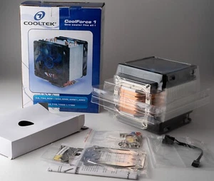 COOLTEK CoolForce 1, CPU Kühler mit Lüfter, nagelneu, unbenutzt - Afbeelding 1 van 5