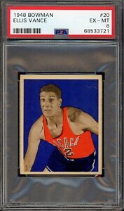 1948 Bowman Basketball #20 Ellis Vance PSA 6