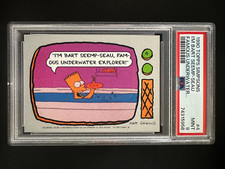 1990 Topps Simpsons #4 - I'm Bart Seemp-Seau Famous Underwater... - PSA 9