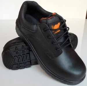 Zapatos de seguridad, para hombre LightBear Pioneer negros, zapatos de seguridad ligeros de trabajo, Reino Unido 11 - Imagen 1 de 4