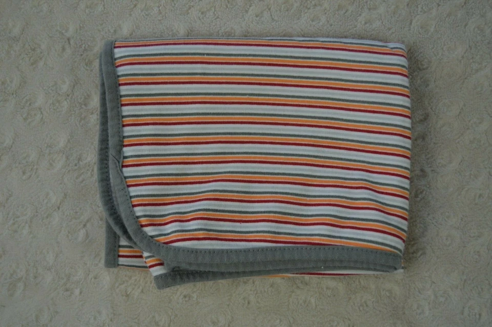 Rene Rofe полоски Baby одеяло серый белый красный оранжевый тонкий хлопок эластичной милый - Изображение 1 из 4
