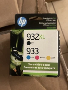 HP 932XL/933 Czarno-kolorowe wkłady atramentowe Combo EXP 11/2024 PARTIA 2 - Zdjęcie 1 z 2