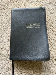 King James Commentary Bible Nelson 2006 LARGE Print Edition Red Letter - Picture 1 of 9