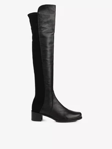 STUART WEITZMAN 50/50 LEATHER OVER THE KNEE BLACK BOOTS £758 BNIB SIZE 5 RIDING - Picture 1 of 12