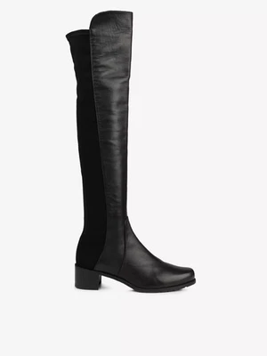 STUART WEITZMAN 50/50 LEATHER OVER THE KNEE BLACK BOOTS £758 BNIB SZ 39 6 RIDING - Image 1 of 4
