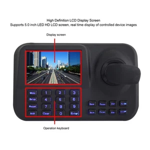 PTZ Camera Controller 5in HD Display 3D Joystick Network Camera Control. - Picture 1 of 24