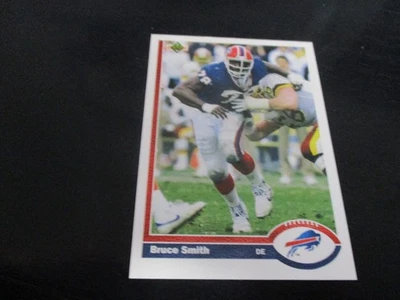BRUCE SMITH    (buffalo bills - DE)   1991  upper deck card #174  mint - Image 1 of 2