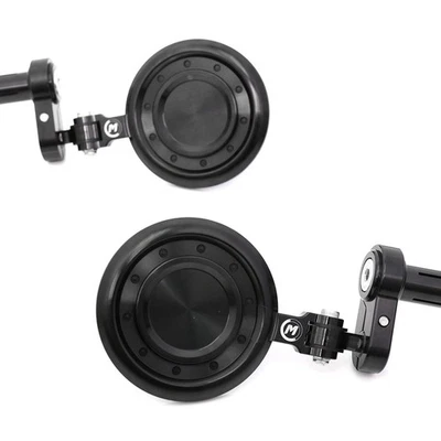 Espejos retrovisores de extremo de barra de motocicleta REACTOR NEGRO para Kawasaki Vulcan 650 S 2015-2021 Foto 1 de 4