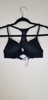 Victoria's Secret PINK Women Bra 34C Black T Back Wear Everywhere Push Up - Image 1 of 4