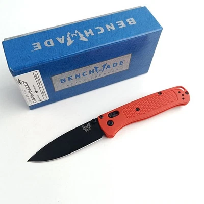Benchmade 535-Custom Bugout Mesa Red Grivory Handle S30V Folding Knife with Box - Image 1 of 3
