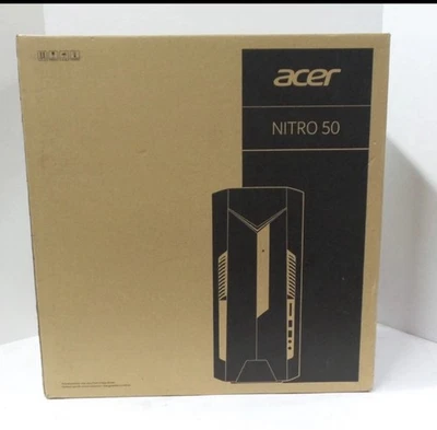 ACER NITRO 50 N50-600-UR1H Gaming Tower i5 9th Gen 8GB RAM 512GB NV GTX 1650 NEW - Image 1 of 2