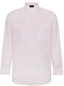 Espionage Hombre Talla Grande Manga Larga Microfibra Camisa 2XL-8XL, 5 Colores - Imagen 1 de 17