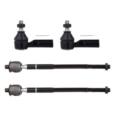4pcs Inner Outer Tie Rod Ends For 1998-2002 CHEVROLET PRIZM TOYOTA COROLLA - Image 1 of 4