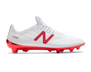 New Balance Men's Furon 4.0 Pro FG Soccer Shoe, White/Flame Orange, 7.5 D US - Picture 1 of 5