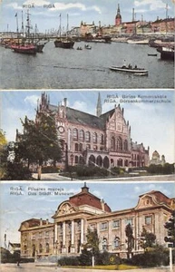 Latvia - RIGA - The State Museum - The Stock Exchange - View from the sea - Publ - Picture 1 of 2