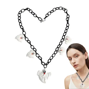 Pumpkin Chain Halloween Cute Pumpkin Necklace Halloween Party Jewelry compatible - Picture 1 of 10