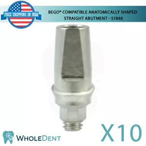 10 pilares rectos de titanio compatibles con forma anatómica con BEGO® 57848 - Imagen 1 de 5