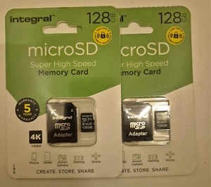 X2 integral 128gb micro SD card memory card - Picture 1 of 2