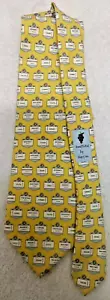 Corbata para hombre Vineyard Vines Martha's Vineyard, amarilla Islas Massachusetts W:3,5 - Imagen 1 de 3