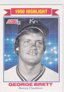 1991 SCORE..GEORGE BRETT..HIGHLIGHT..# 769..ROYALS..FREE COMBINED SHIP - Picture 1 of 1