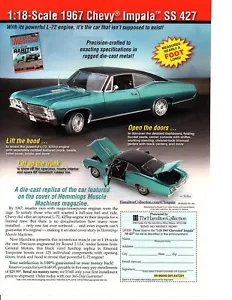 1967 CHEVROLET IMPALA SS 427 ~ NICE DIECAST CAR AD - Picture 1 of 1