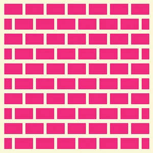 Fairydust Stencils - Mini Brick Wall - Picture 1 of 1