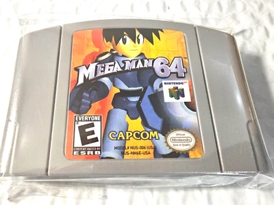 New Nintendo 64 Mega Man 64 N64 Nintendo Capcom 2001 Megaman Game Cartridge - Image 1 of 4