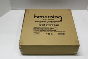 Browning 213-100-N RG-213U 100 Ft. Coax Cable with PL-259 & N Connectors - Picture 1 of 6
