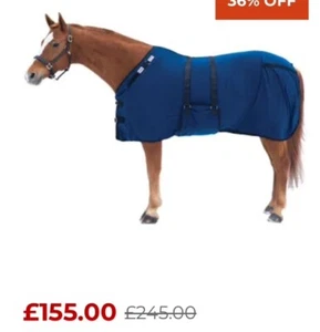 66” 5ft 5” Rapid-Dry Horse Rug Cooler Standard Cut Cool Pass Threads RRP £155 - Picture 1 of 9