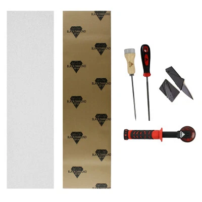 Black Diamond Longboard Griptape 10" x 44" With Application Skate Tool Kit - Image 1 of 4