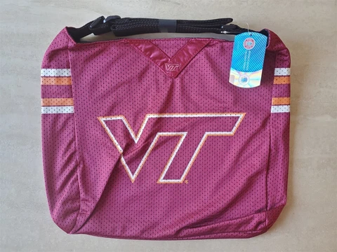 FanDomU NCAA 13x14x3" TEAM JERSEY TOTE Bag Virginia Tech Hokies Cover