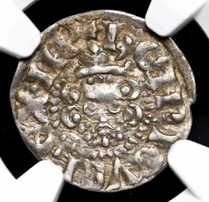 ENGLAND. Henry III. 1216-1272. Silver Penny, S-1363, NGC AU50 - Picture 1 of 4