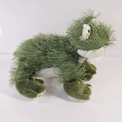 9 " Ganz Webkins Fuzzy Plush Frog  Weighted Feet can Stand  - Image 1 of 4