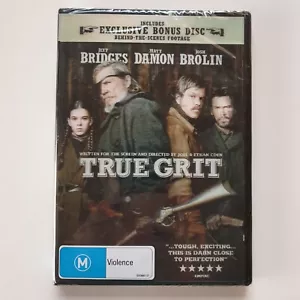 True Grit (DVD, 2010) PAL Region 4 (Exclusive Bonus Disc + Lenticular Cover) NEW - Picture 1 of 4