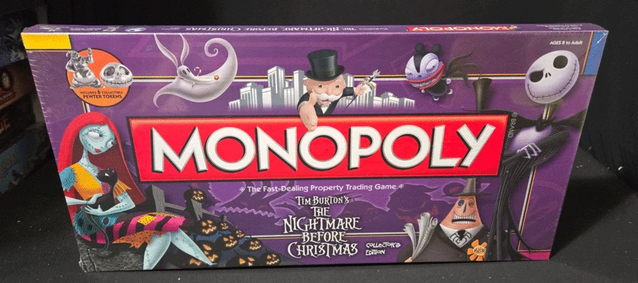 The Nightmare Before Christmas Collectors Edition Monopoly USAopoly 2009