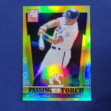 2002 Donruss Elite Passing the Torch 76 /1000 George Brett #PT-15 HOF KC Royals