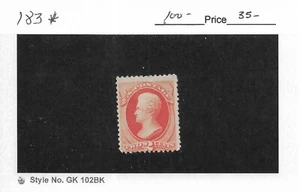 U.S. Classic: Sc # 183, 2c Jackson, MH (59028) - Picture 1 of 1