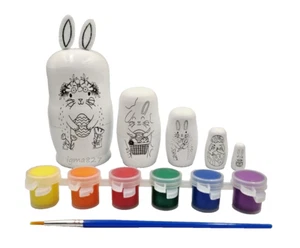 Paint your own Easter Bunny Family Nesting Dolls 3+ Years - Picture 1 of 3