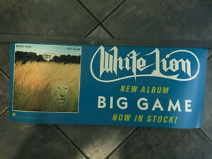 WHITE LION Big game promo poster 11x26