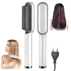 Glättungsbürste 5 Temperaturstufen Platte für glattes und lockiges Haar - Bild 1 von 6