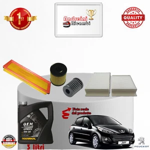 KIT TAGLIANDO FILTRI + OLIO PEUGEOT 207 1.4 8V GPL 54KW 73CV DAL 2010 -> - Imagen 1 de 2