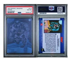 1992 Marvel Universe Hologramm #H-4 Venom PSA 8 NM-MT - Bild 1 von 3