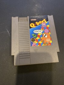 Nintendo NES Q*bert Game Ultra Authentic Cart Only 1989 Tested Working