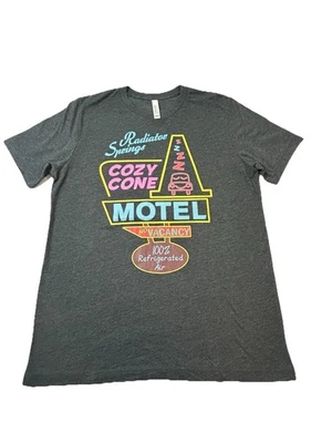 Camiseta de Lona Bella Adulto L Gris Radiador Muelles Acogedor Cono Motel Coches Disney Foto 1 de 4