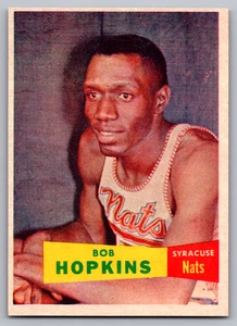 1957-58 TOPPS #53 BOB HOPKINS NATIONALS ROOKIE - Picture 1 of 3