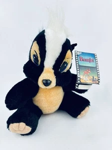 Vintage Disneyland Disney World Bambi Blume Stinktier Plüschtier Stofftier Etikett Neu aus altem Lagerbestand - Bild 1 von 13